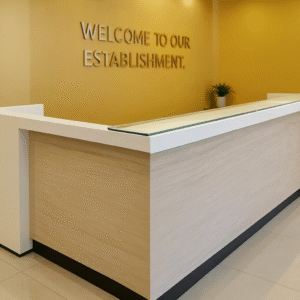 Reception counter, Reception Table, welcoming table