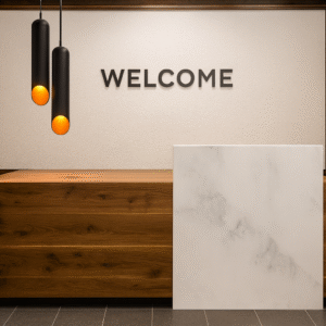 Reception counter, Reception Table, welcoming table